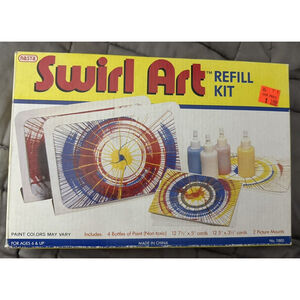 NEW Set Of 2-Swirl Art Refill Kit-1991 Nasta 4 Paints,24 Cards,2picture Mount